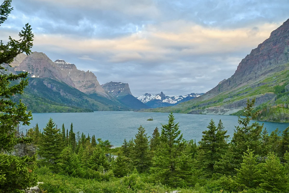 Duck Island at Glacier